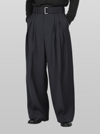 Wide Pants Gray-1 front - cleanfit minimal - UNPROVEN