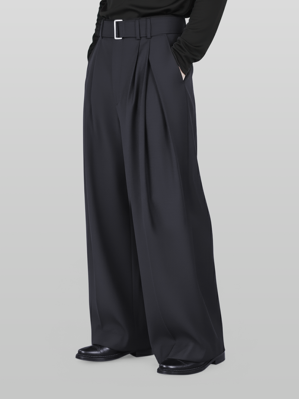 Belted Wide Pants