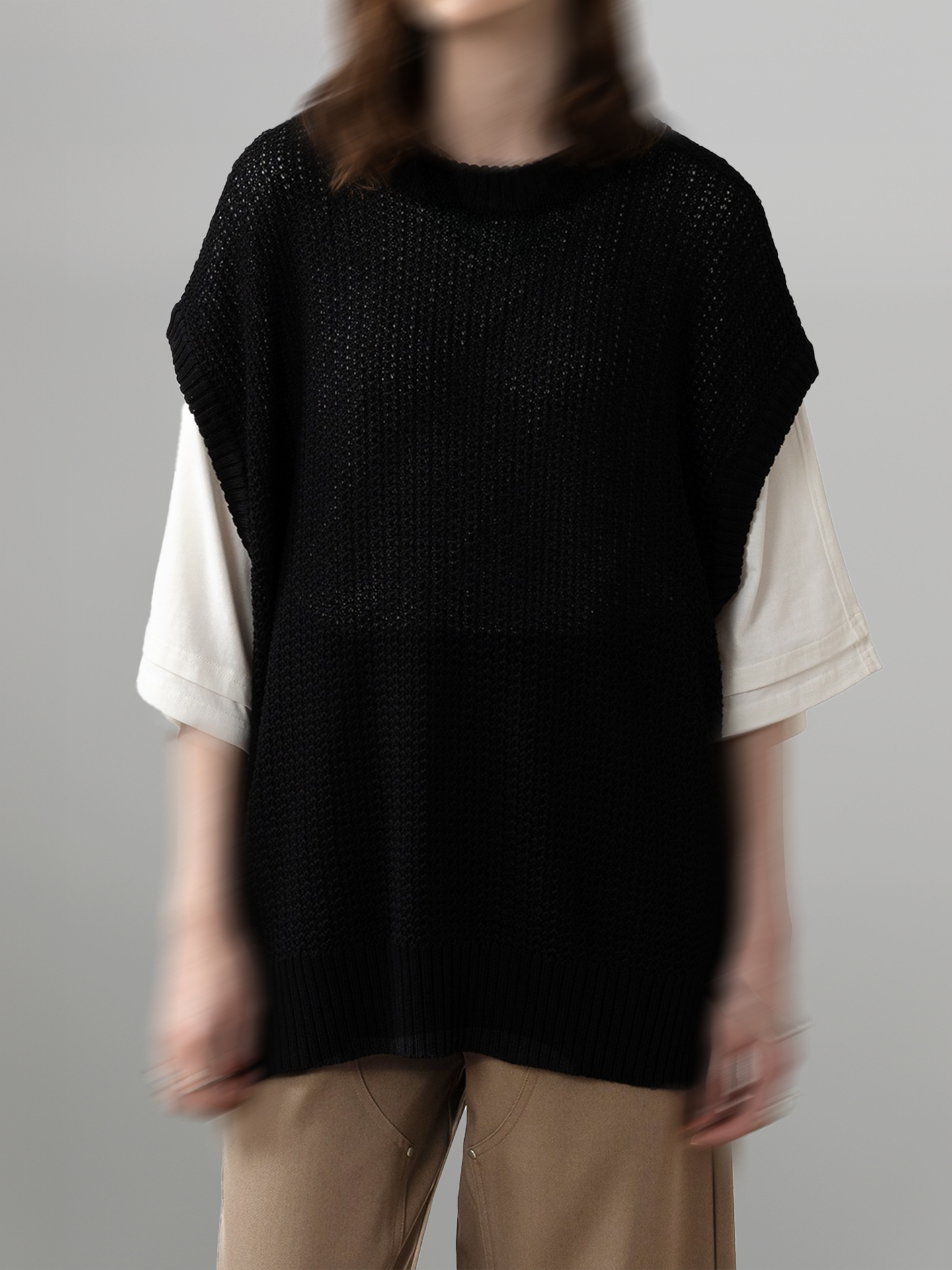 Mesh Knit Vest