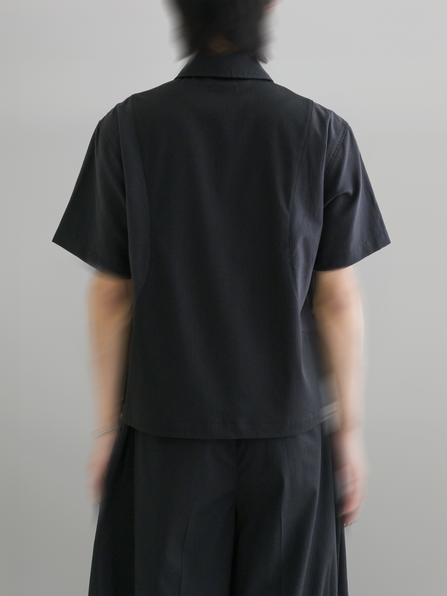 Eyelet Zip-Up Shirt