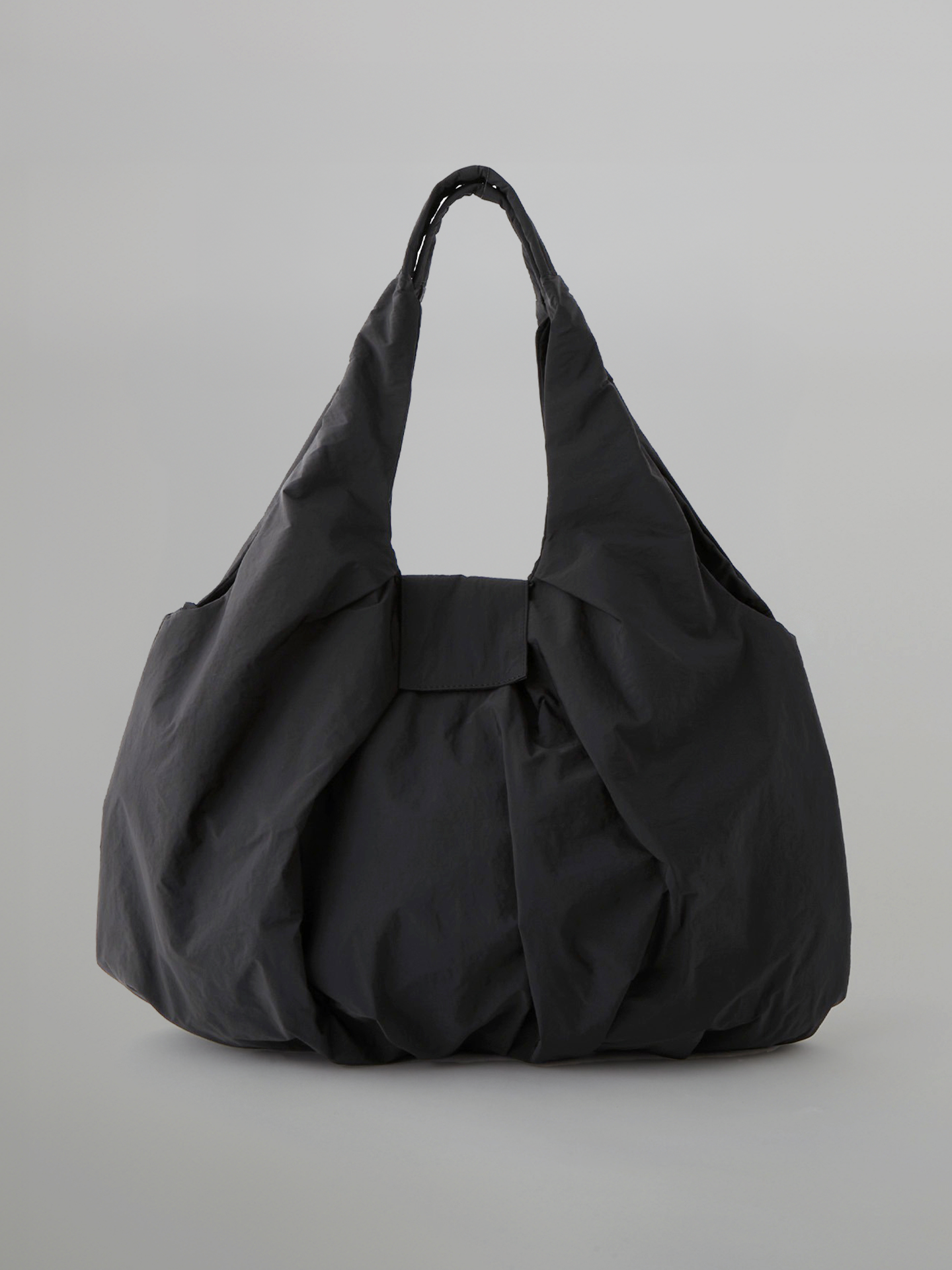 Water-Repellent Nylon Gathered Big Tote