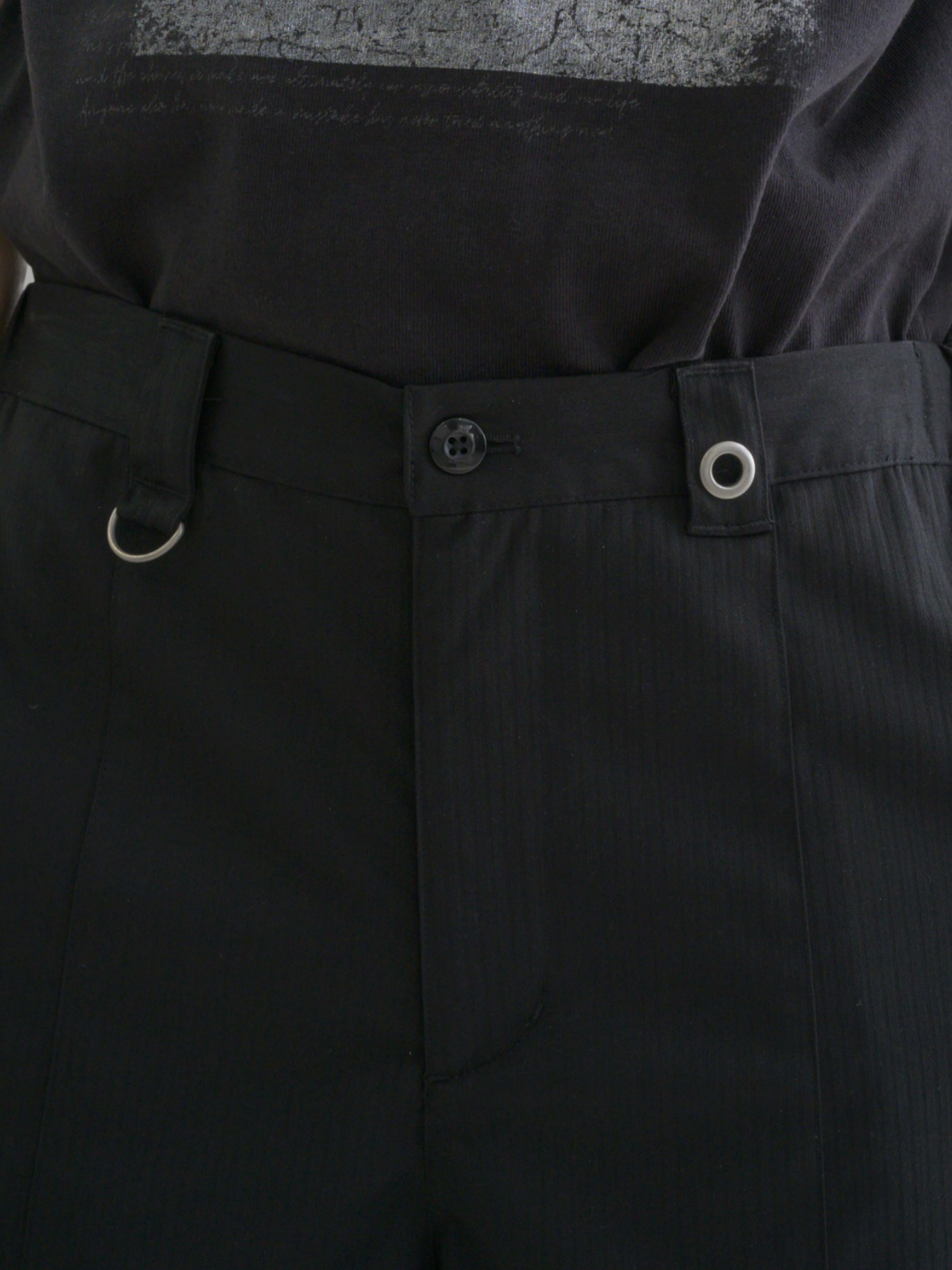 Eyelet Baggy Pants