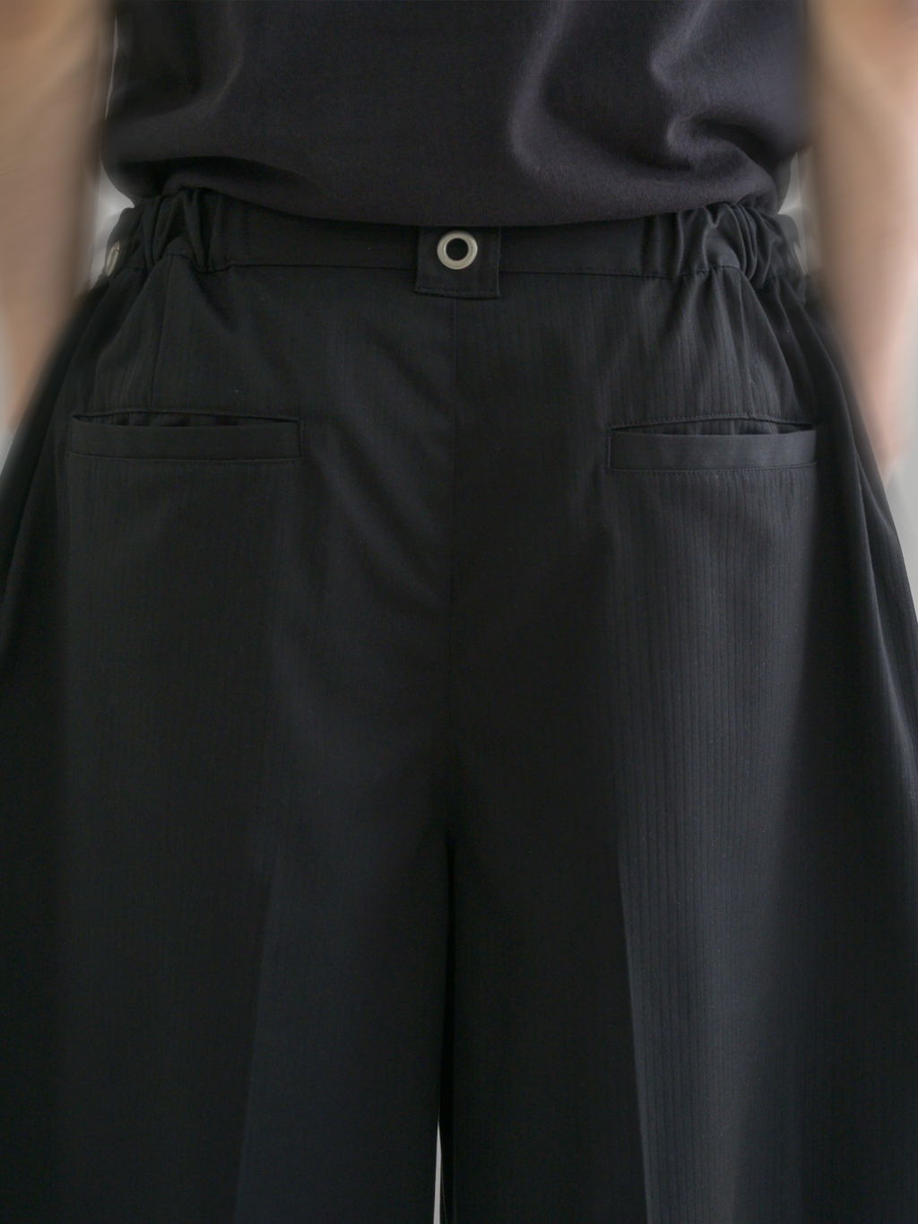 Eyelet Baggy Pants