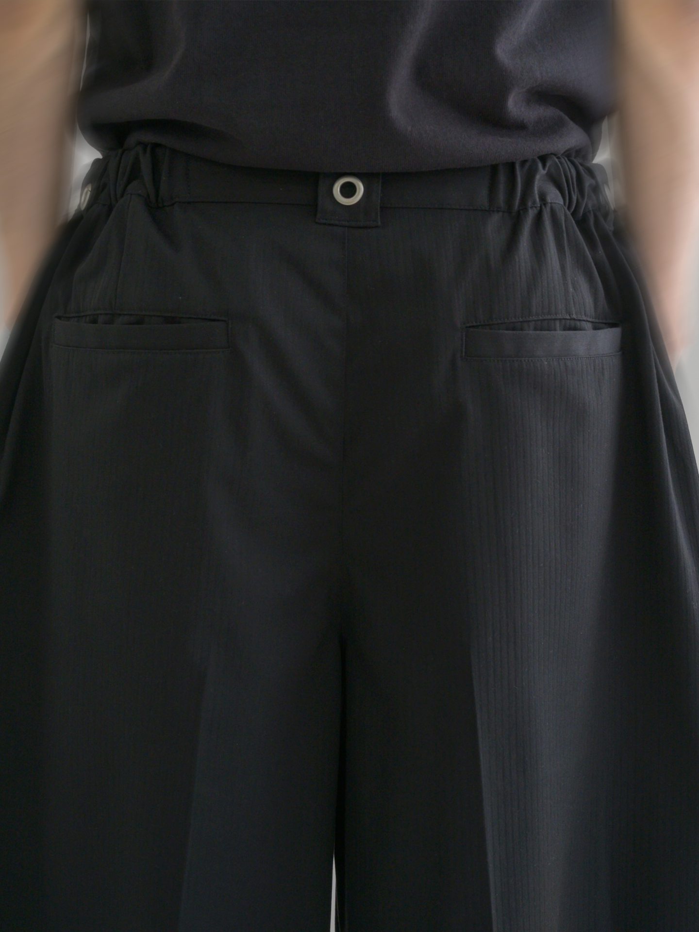 Eyelet Baggy Pants