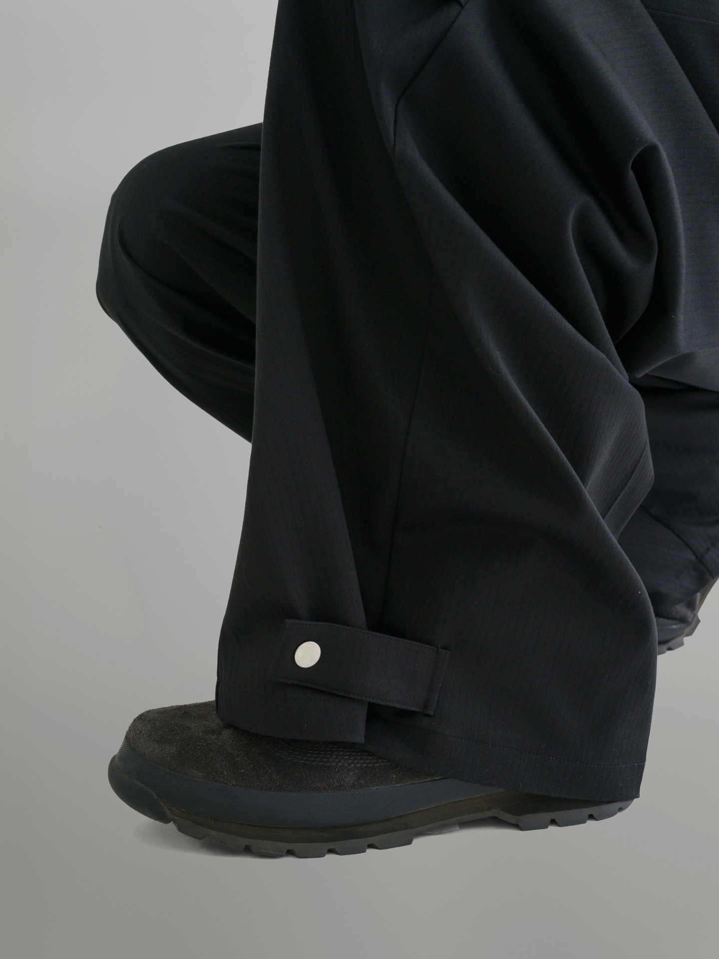 Eyelet Baggy Pants