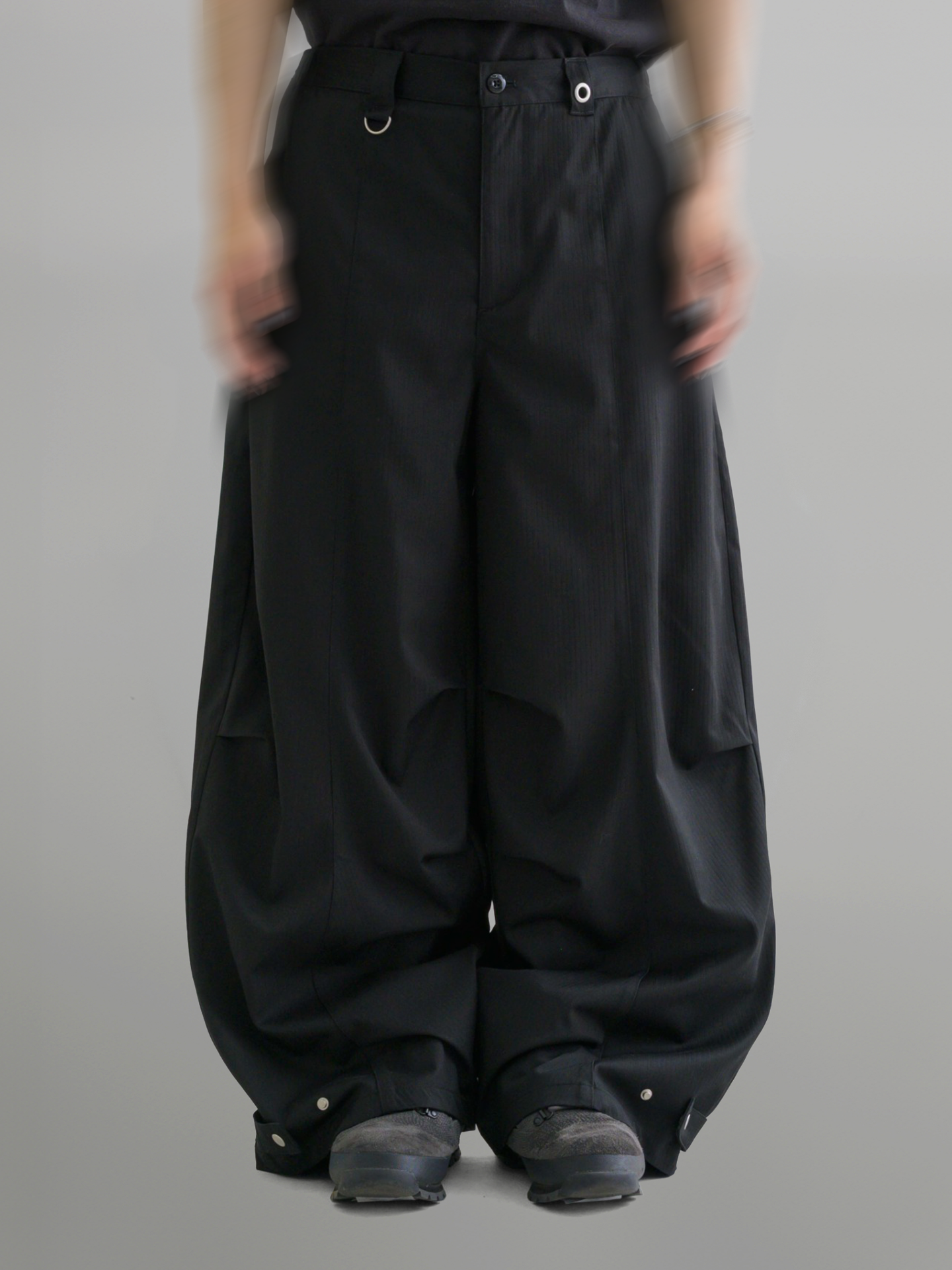 Eyelet Baggy Pants