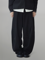 Striped Pants Black front - cleanfit minimal - UNPROVEN