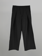Wide Pants Black front - cleanfit minimal - UNPROVEN