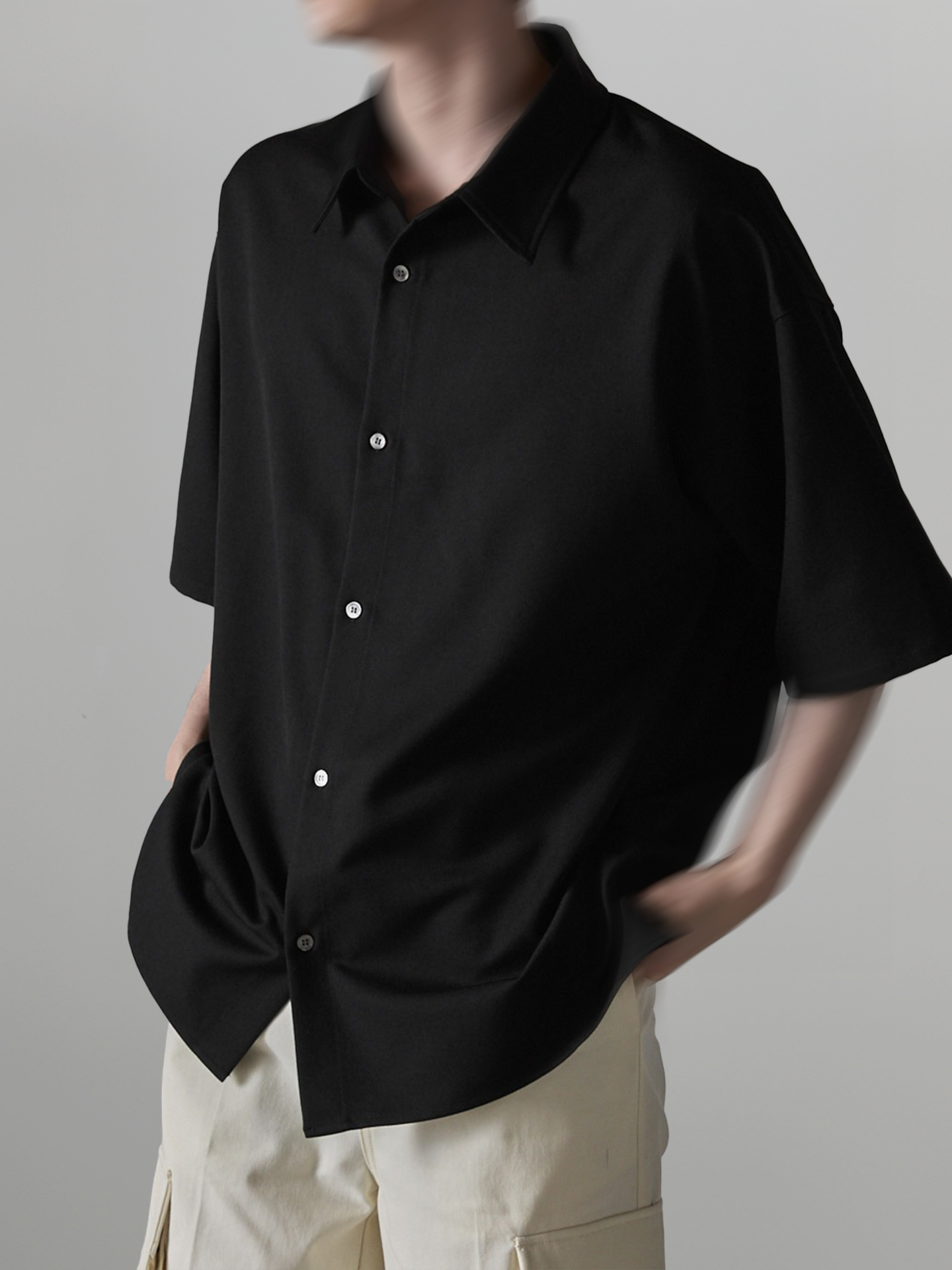 Loose-Fit Half Sleeve Shirt