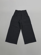 Pocket Tailored Wide Pants | UNPROVEN. Black front - cleanfit minimal - UNPROVEN
