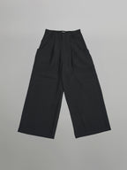 Pocket Tailored Wide Pants | UNPROVEN. Black front - cleanfit minimal - UNPROVEN