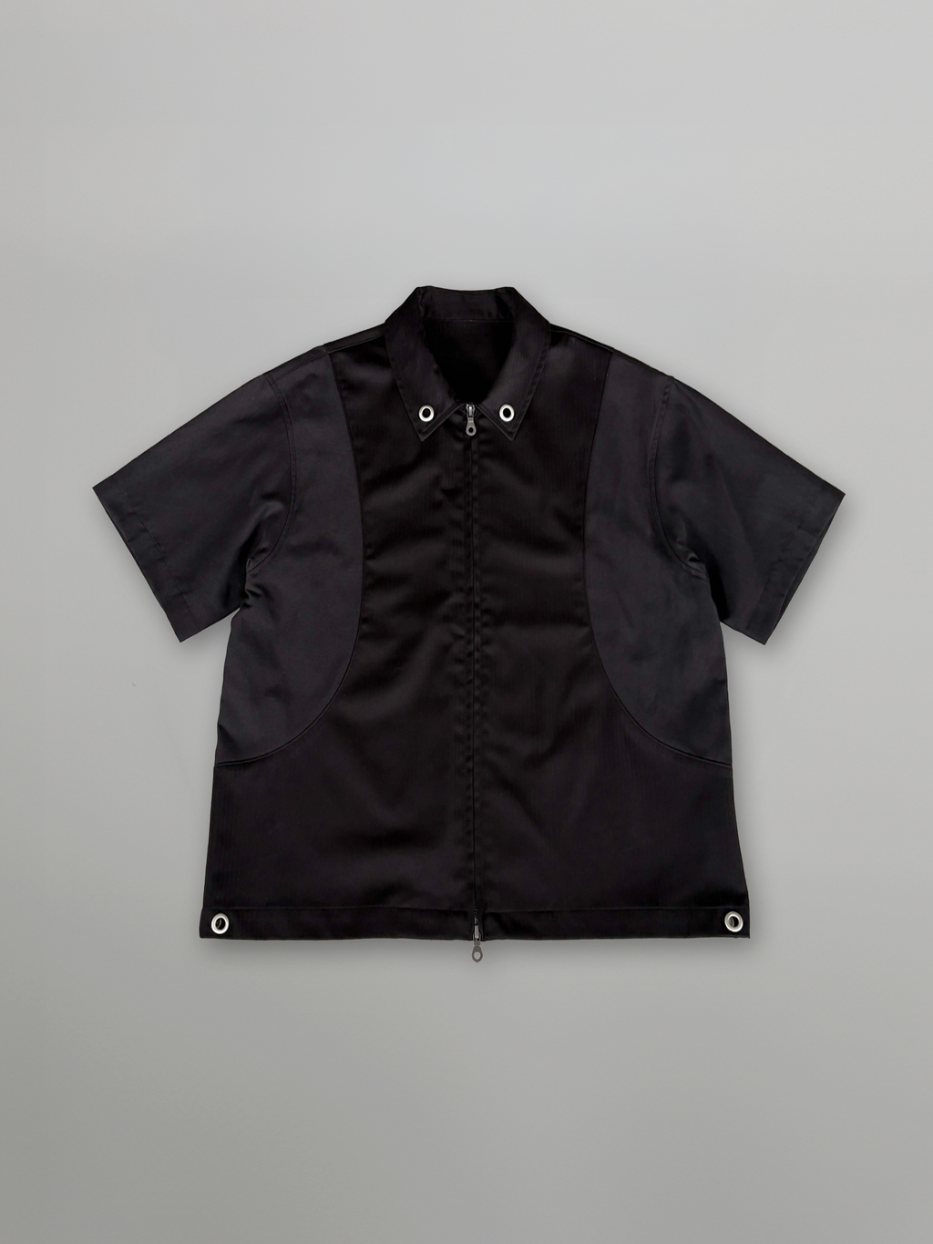 Eyelet Zip-Up Shirt