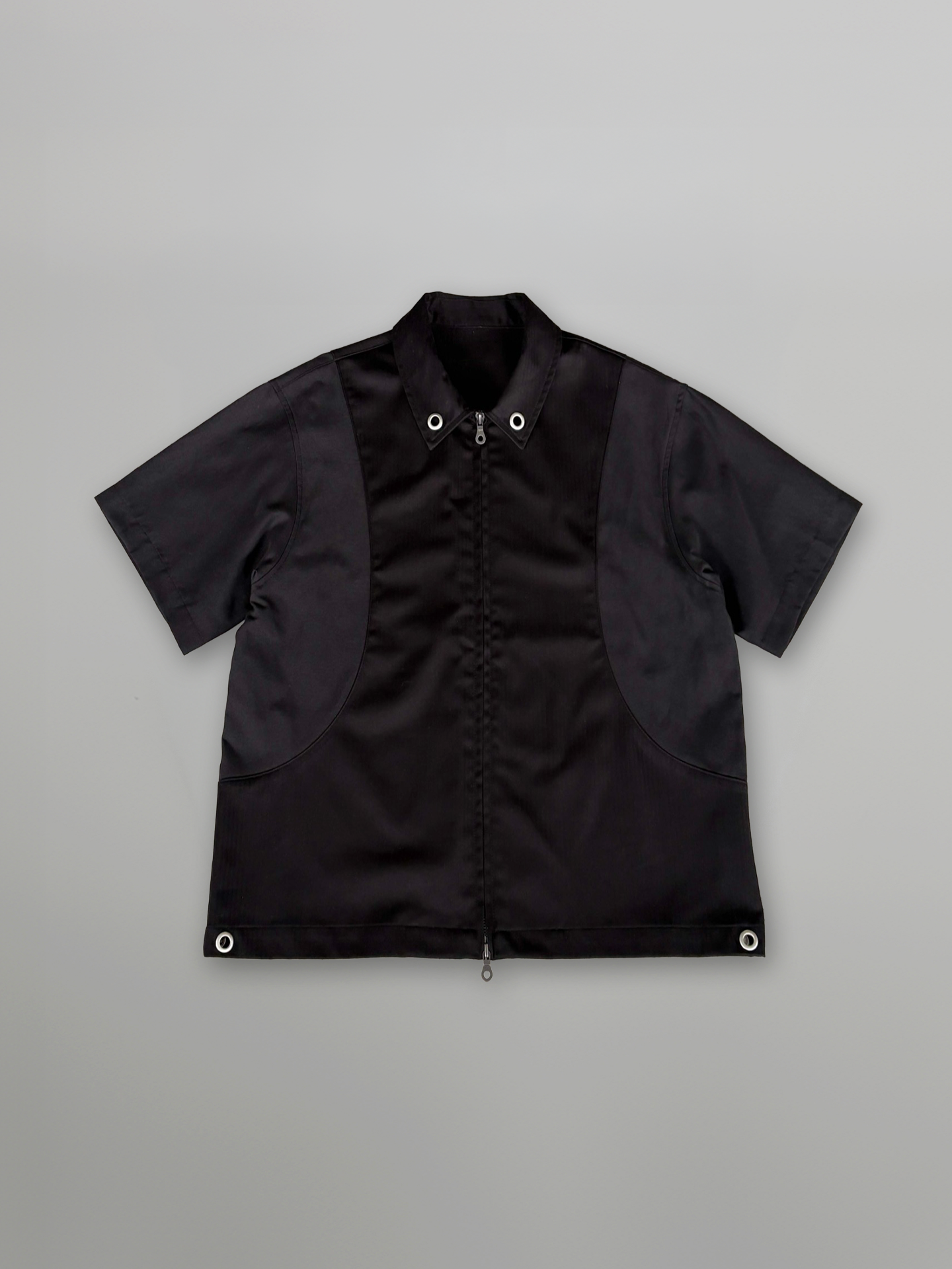Eyelet Zip-Up Shirt