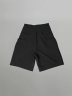 Pocket Wide Shorts | UNPROVEN. Black front - cleanfit minimal - UNPROVEN