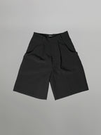 Pocket Wide Shorts | UNPROVEN. Black front - cleanfit minimal - UNPROVEN