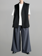 Vest Black front - cleanfit minimal - UNPROVEN