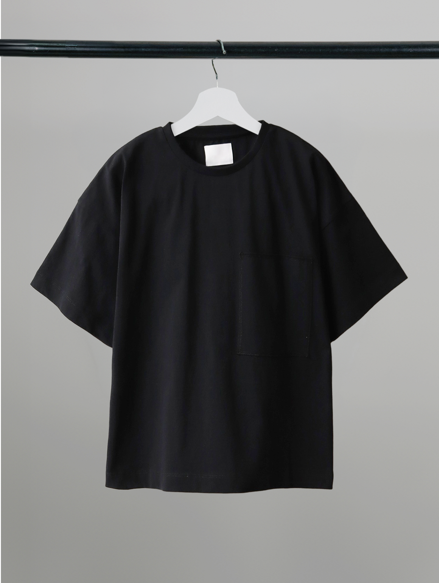 Chain-Stitched Pocket Tee