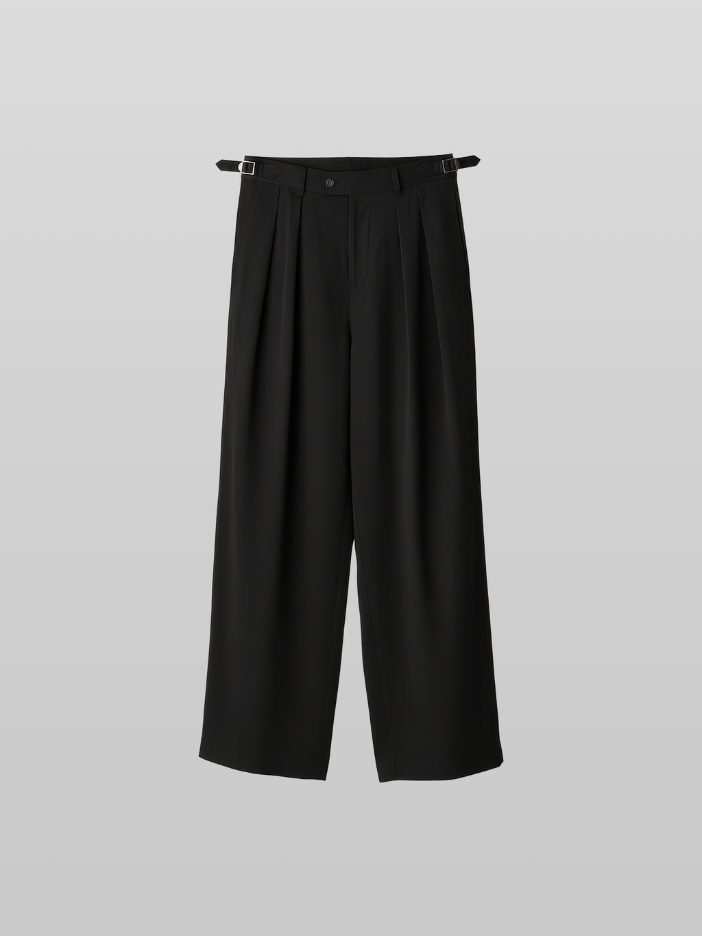 Twill Semi-Wide Straight Gurkha Pants