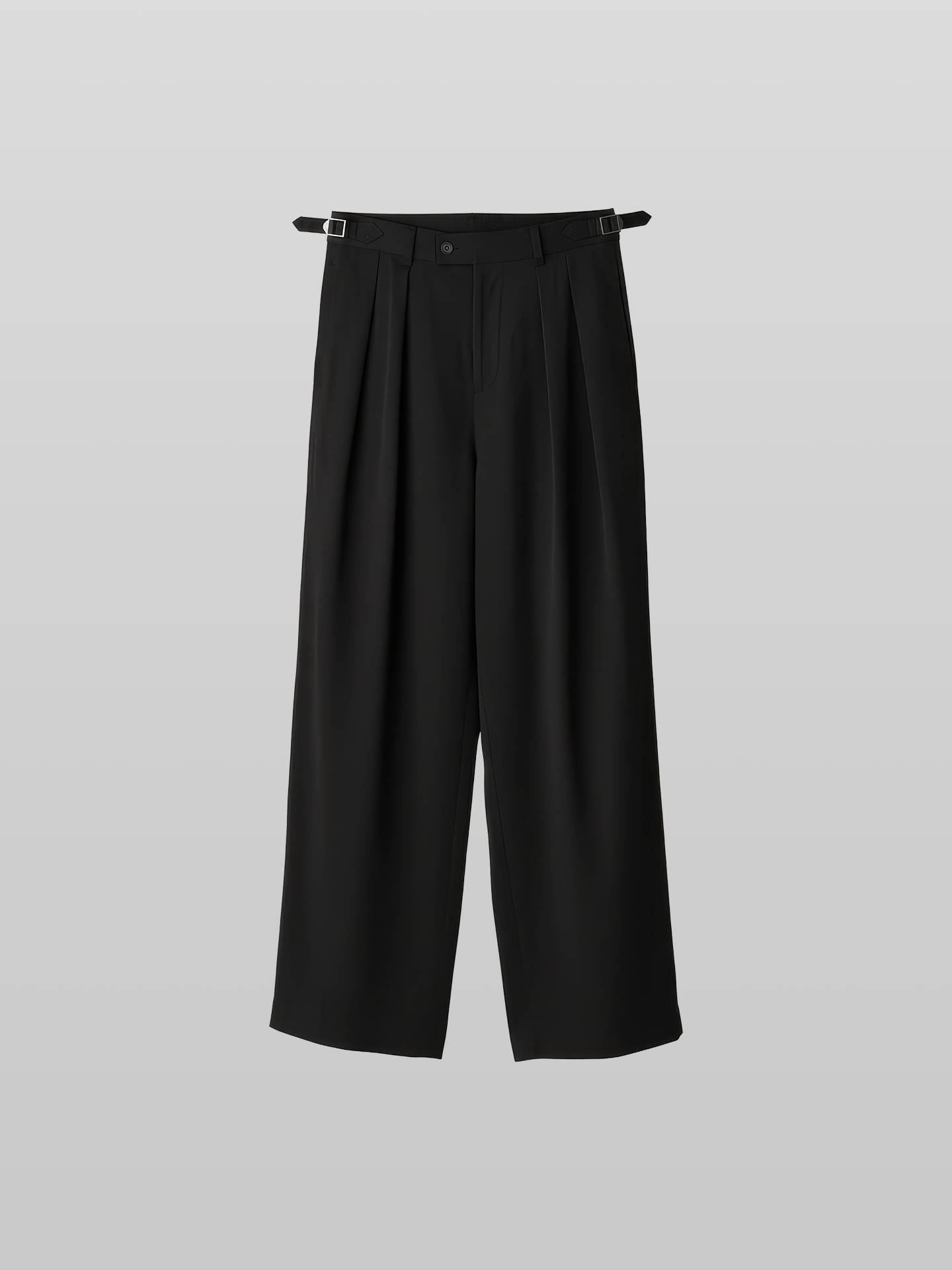 Twill Semi-Wide Straight Gurkha Pants