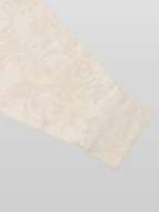 Botanical Jacquard Shirt ivory – Detail | relaxed tailoring / semi-wide fit | UNPROVEN