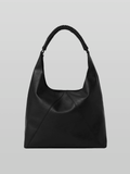 Braided Handle Triangle Tote Bag