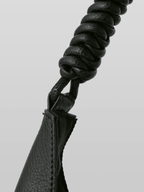 Braided Handle Triangle Tote Bag