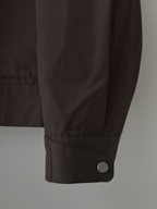 Blouson Jacket Brown – Front view | clean essentials / minimalist | UNPROVEN