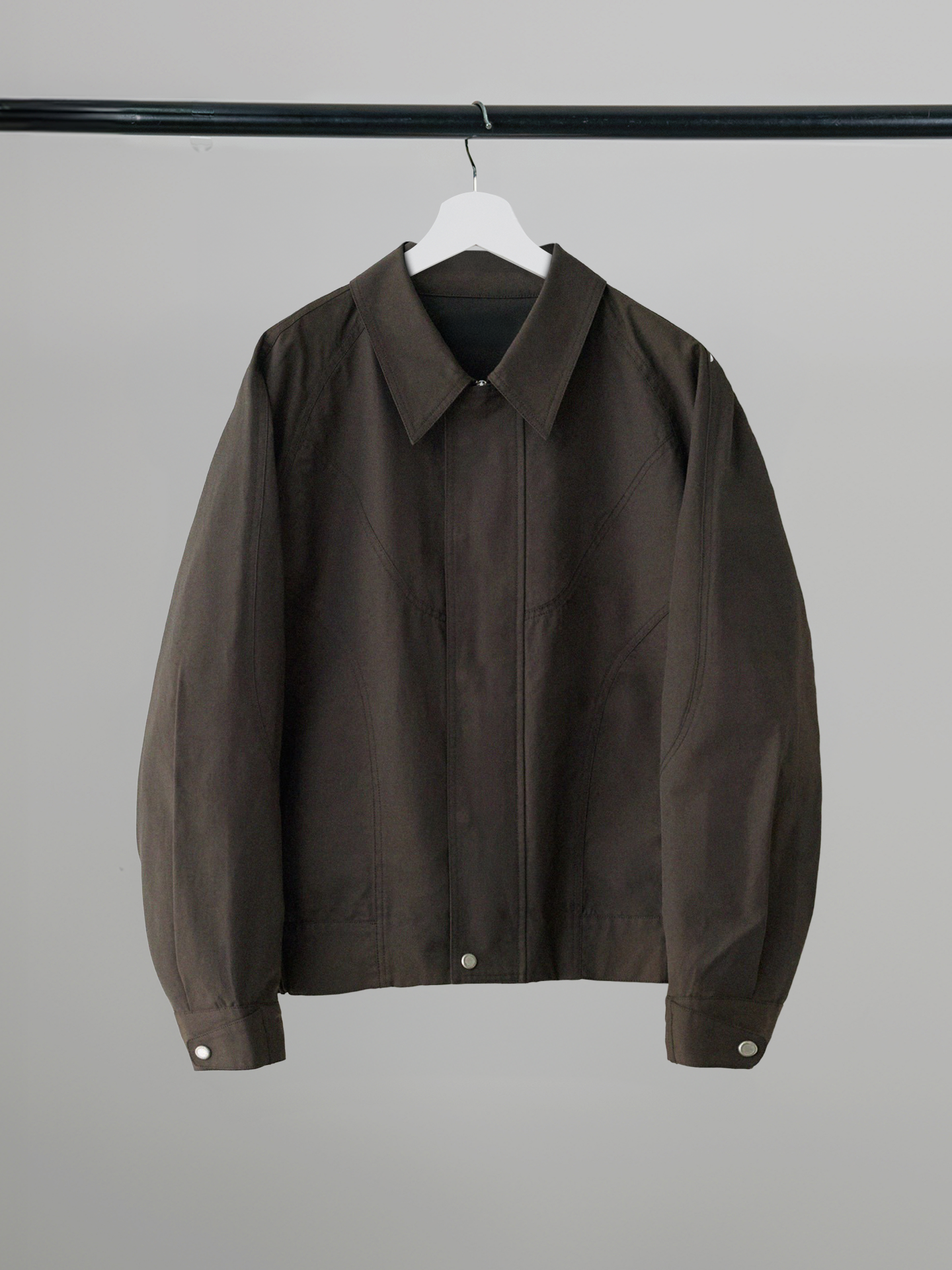 Curved Blouson Jacket