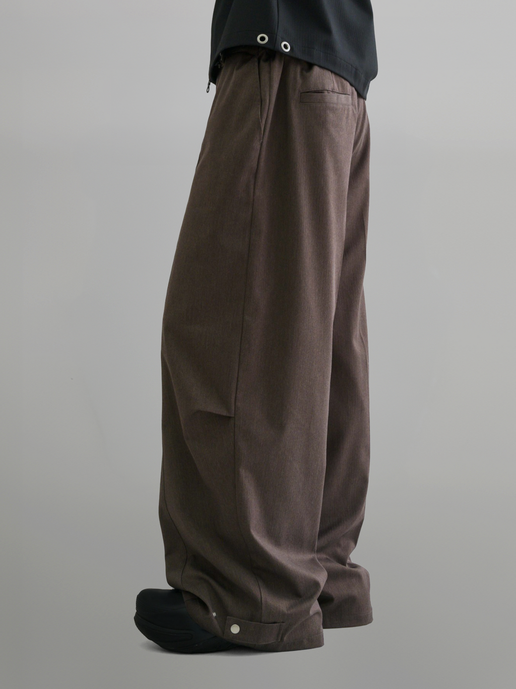 Eyelet Baggy Pants