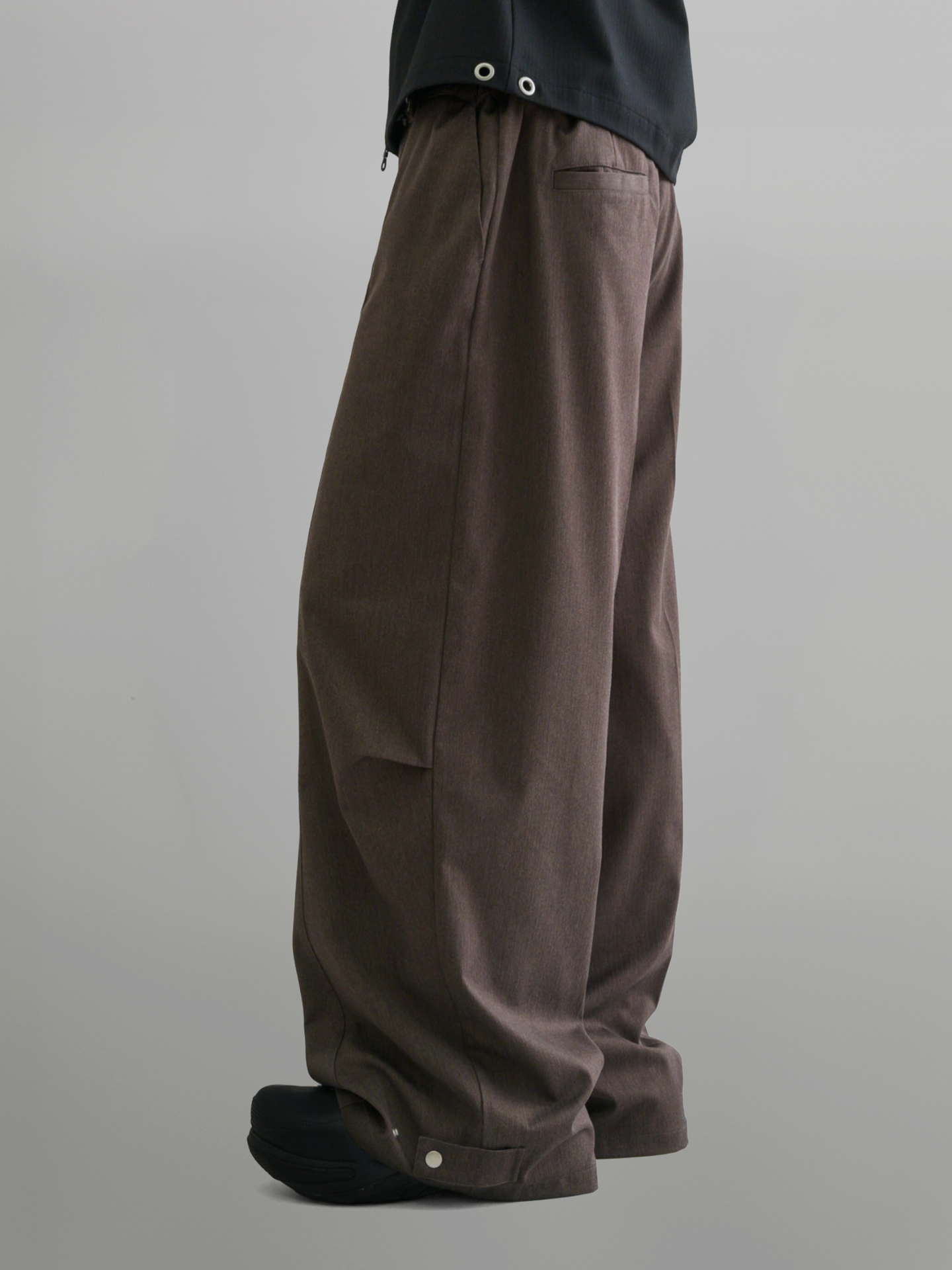 Eyelet Baggy Pants