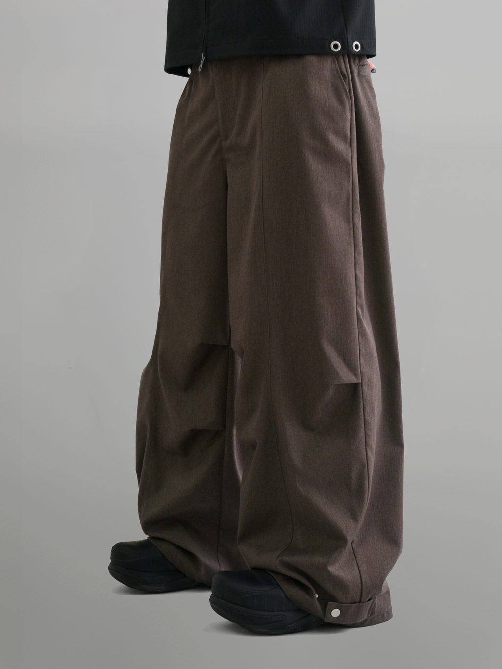 Eyelet Baggy Pants
