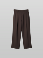 Semi-Wide Straight Gurkha Pants Gray-1 front - cleanfit minimal - UNPROVEN