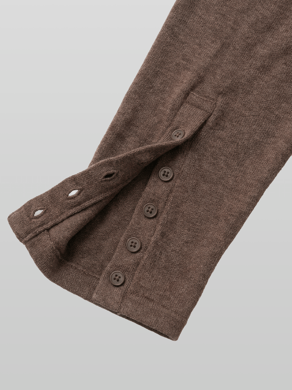 Button-Cuff Henley Neck T-Shirt