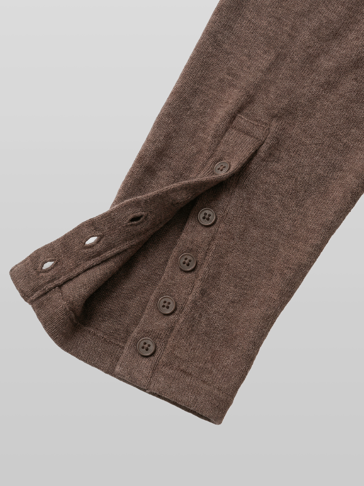 Button-Cuff Henley Neck T-Shirt