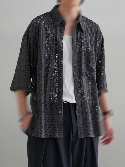 Sheer-Lace Shirt