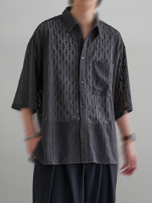 Sheer-Lace Shirt