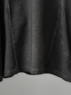 Dyed Faded Long Sleeve Tee Charcoal – Front view | clean essentials / minimalist | UNPROVEN