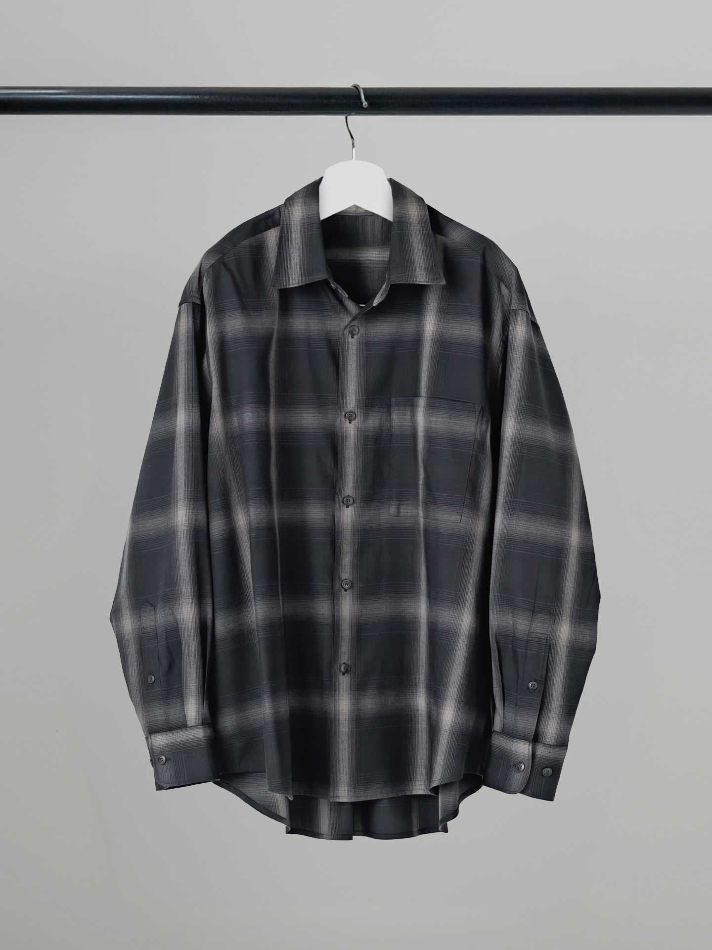 Vintage Check Drape Flannel Shirt