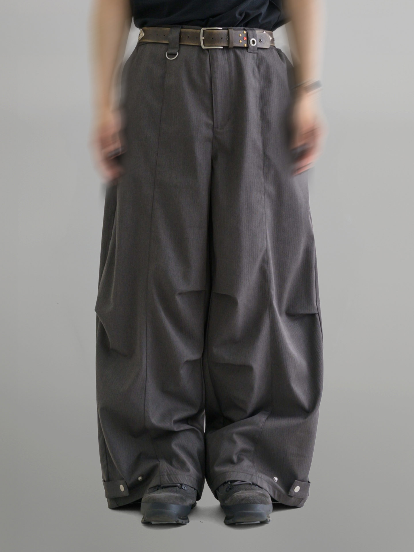 Eyelet Baggy Pants