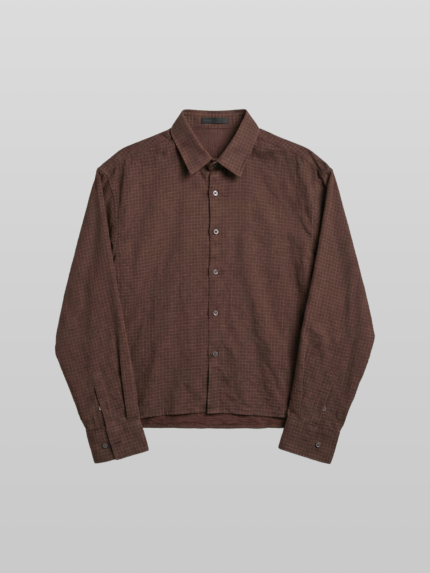 Checked Cropped Shirt