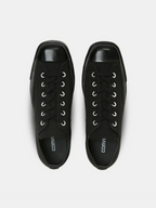 Converse All Star Squaretoe OX Mono Black Black front - cleanfit minimal - UNPROVEN