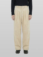 Wide Pants Ivory – Front view | clean essentials / minimalist | UNPROVEN