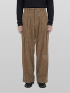 Wide Pants Dark-Beige – Front view | clean essentials / minimalist | UNPROVEN