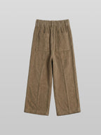 Wide Pants Dark-Beige – Front view | clean essentials / minimalist | UNPROVEN