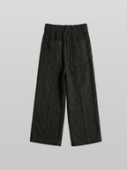 Wide Pants Black – Front view | clean essentials / minimalist | UNPROVEN