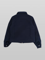 Zip Jacket Navy – Front view | clean essentials / minimalist | UNPROVEN