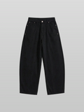 Cross-Pocket Wide Balloon Pants
