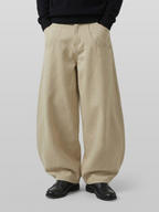 Cross-Pocket Wide Balloon Pants