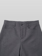 Line Wide Pants Gray-1 front - cleanfit minimal - UNPROVEN