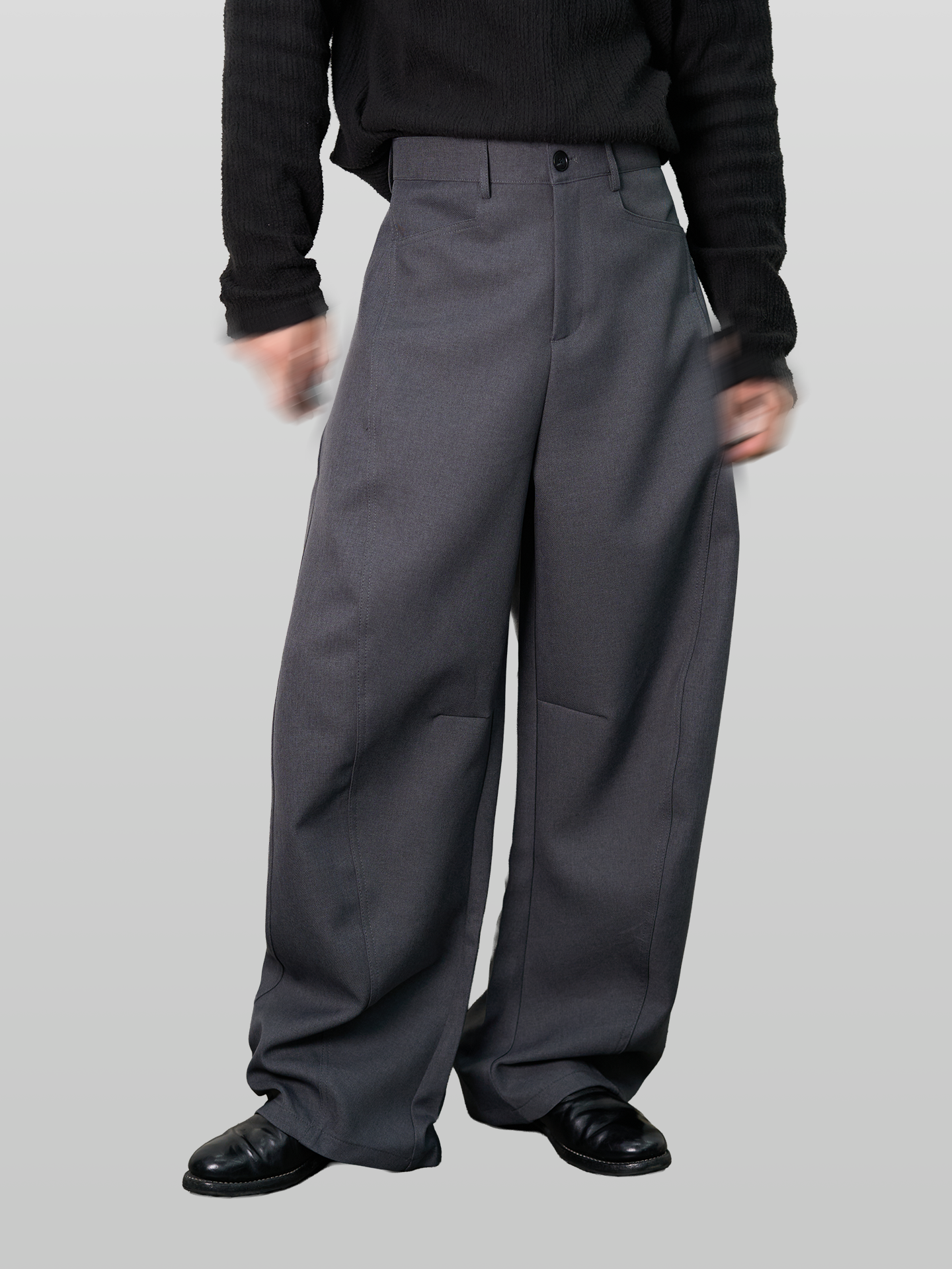 Curved Line Wide Pants